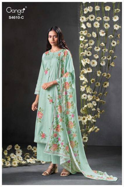 Ganga florie 4610 Dress fabric suppliers in Delhi